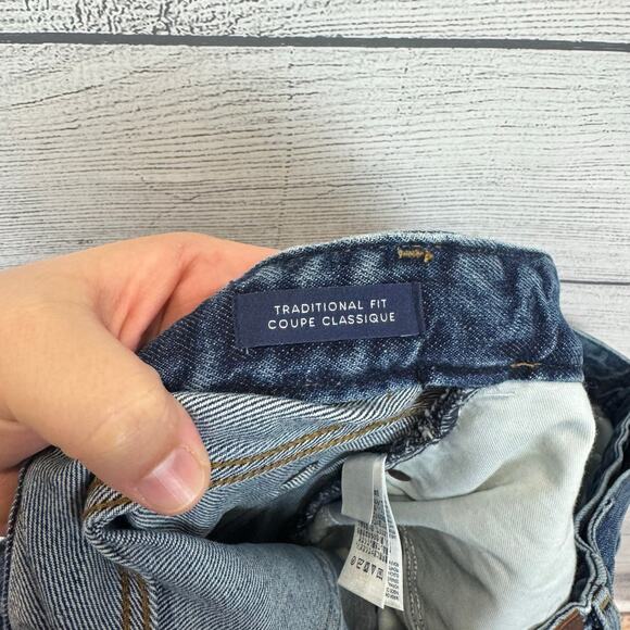 Lands End Men's Square Rigger Traditional Fit Jeans Size 44 Tall - Picture 9 of 10